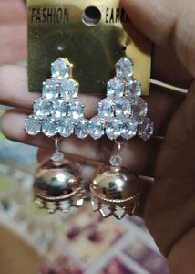 Elegant Flower Jhumka Earrings