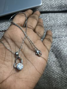 Heart Pendant AD Necklace