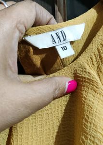 AND Yellow Halter Neck Dress