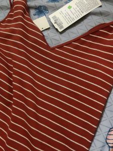 Striped Bodycon Midi Dress