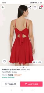 Dress (Designer) with back detailing.   MABISH By