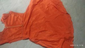 Orange Floral Top( 34 size)