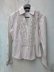 New With Tag Korean Stripped Pinterest Shirt