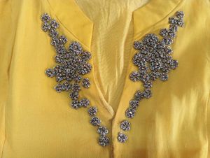 GEORGETTE YELLOW KURTA
