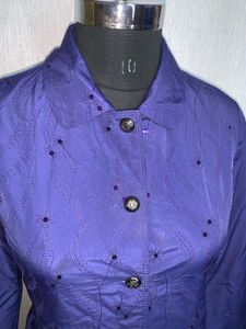 Purple Embellished Jacket