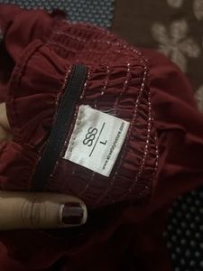 Red Off-Shoulder Top