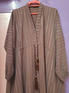 Jersey Abaya Striped