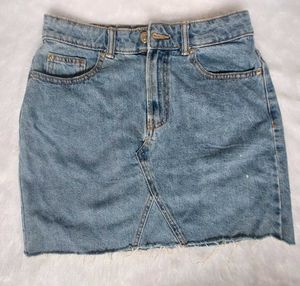 Denim Mini Skirt