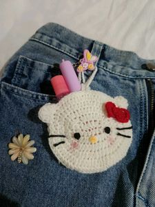 Crochet Hello Kitty &amp; Strawberry Charms