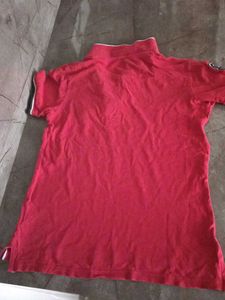 Red Polo T-Shirt with 'P' Logo