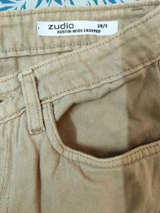 Beige Straight Jeans