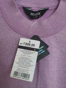 Sparkly Lavender Knit Top