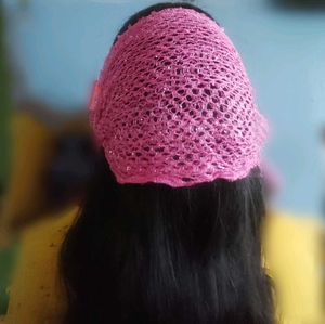 Pink Crochet Stole🧣