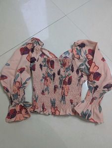 Floral Puff Sleeve Top