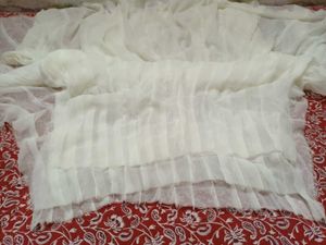 three piece Anarkali georgette Gheer
