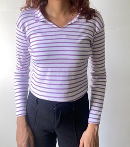 Striped Long Sleeve Top