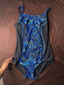 Bluee Patterned One Piece