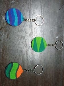 Funky Patterned Keychains