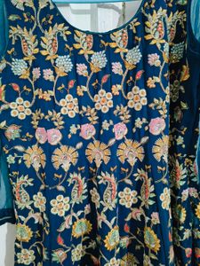 Pretty Blue Sharara Set