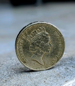 Old 1 Pound Coin, 1985