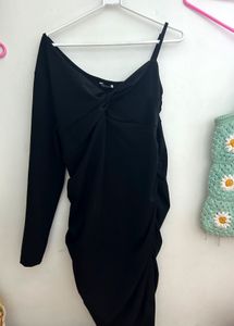 Ketch Black Bodycon Dress | Size Xl