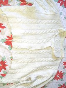 Cream Cable Knit Cardigan