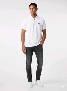 Balmain Paris White Polo Shirt