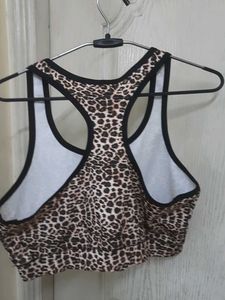 Leopard Print Sports Bra