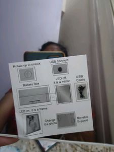 Home Decor LED Photoframe/Mirror 6.5 By 8.5 Inch