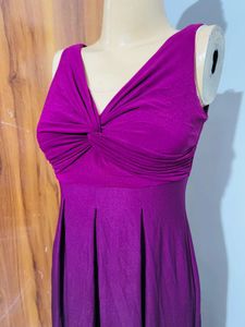 Elegant Magenta Maxi Dress