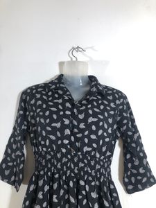 Black Printed Dress(Women’s)