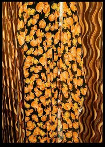 Floral gown combo with dupatta