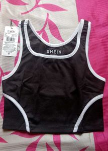 beautiful Shein Black Crop Top