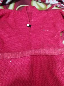 Girls' woolly Dress with cap free