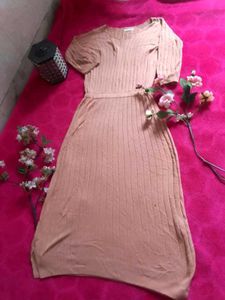 Elegant Knit Midi Dress