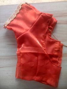 Orange Sari Blouse
