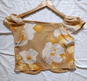 Beige Yellow Top
