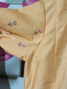 Yolk Yellow Colour Gown Wedding Season Sale