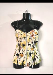 Cotton Padded Corset Top