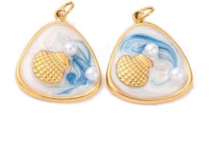 Imported Shell Accent Pendant Necklace