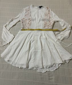 Forever 21 Floral Lace Knit Mini Dress