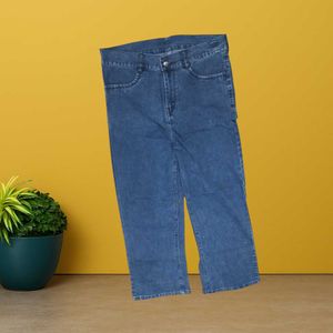 women dark blue straight jeans size 34 (O-65)