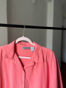 Vintage Jane Ashley Coral Beach embroidered