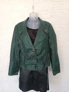 Imported Green Leather Jacket