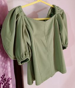 Stylish Olive Top❤️Discount On Delivery