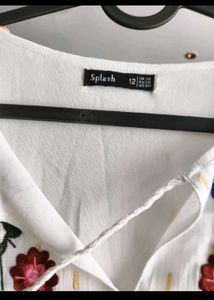 Boho Embroidered white Maxi Dress