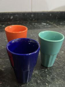 Colorful Ceramic chai Cups set of 7