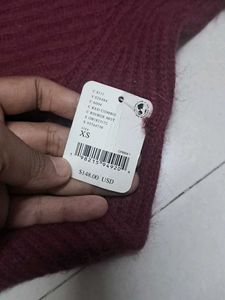 Burgundy Turtleneck Sweater