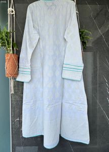 White Colour Embroidered Kurti