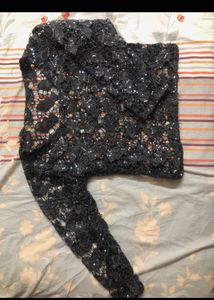 Grey Party Wear Top